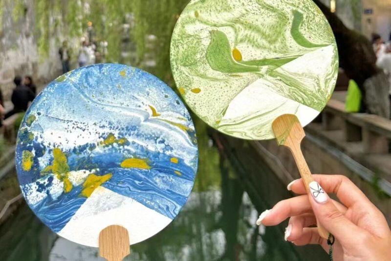 非遺漆扇體驗-原汁原味水鄉，新市古鎮