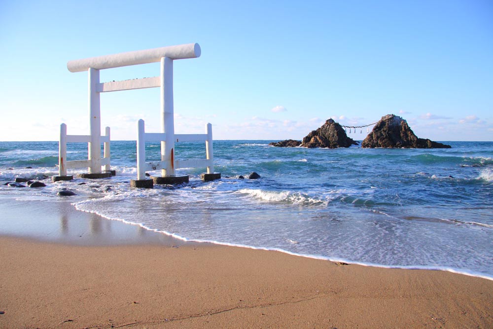 系島夫婦岩(日本夕陽百選)