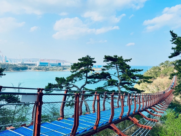 韓國最長吊橋：大王岩公園吊橋-蔚山風情漫遊