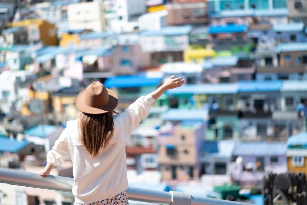 甘川洞文化村(贈送地圖；韓國觀光100選)