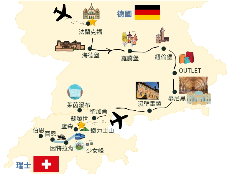 奧捷地圖
