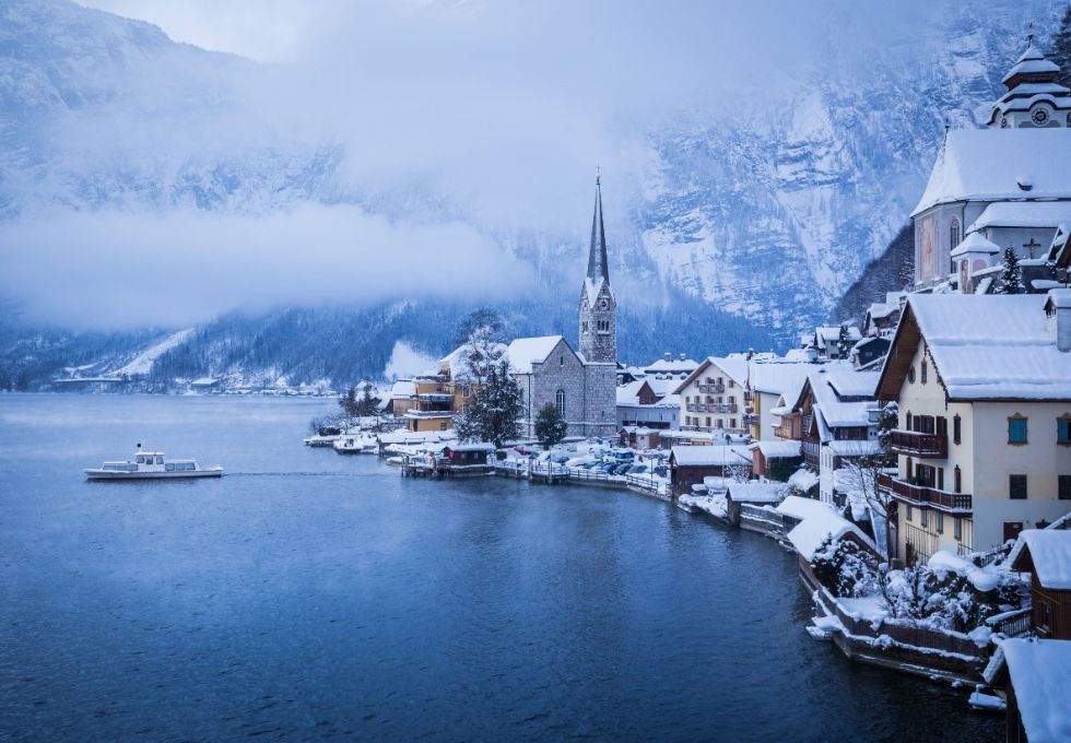 奧地利哈修塔特 Hallstatt 湖畔小鎮